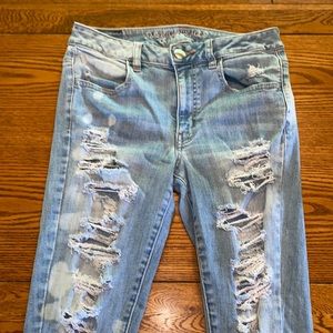 American Eagle Distressed Jeggings